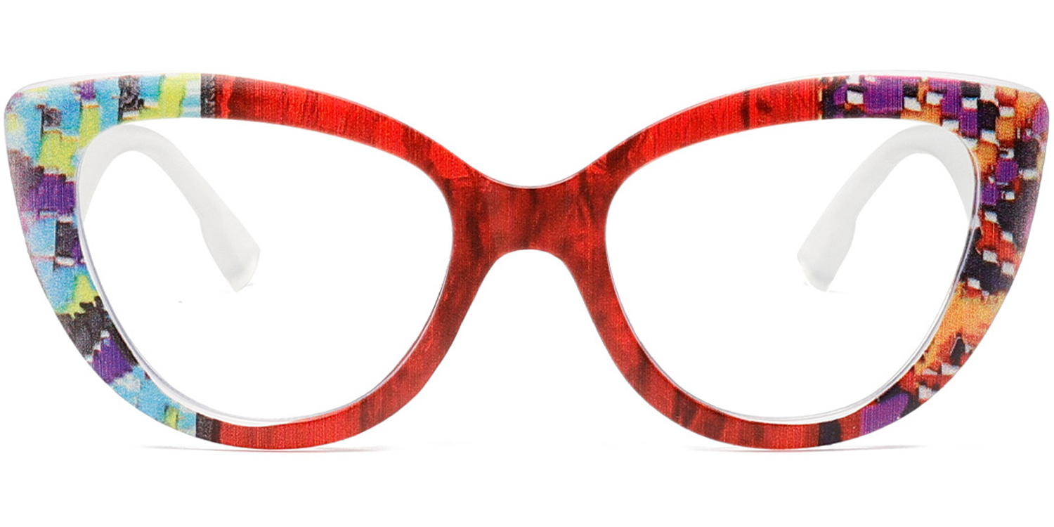 Berry Breeze Cat-eye-Glasses